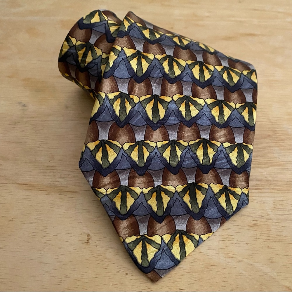 J. Garcia Men’s Patterned Silk Tie